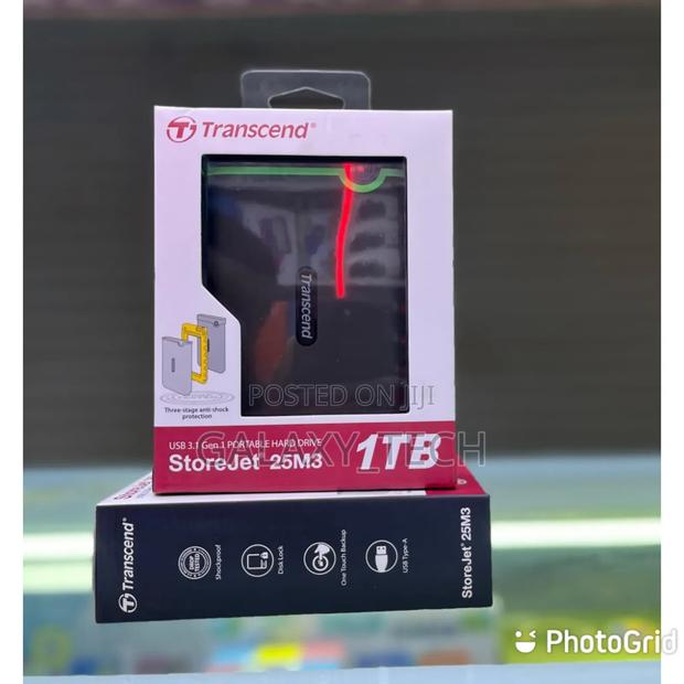 Transcend StoreJet 25M3 Portable External Hard Drive 1TB