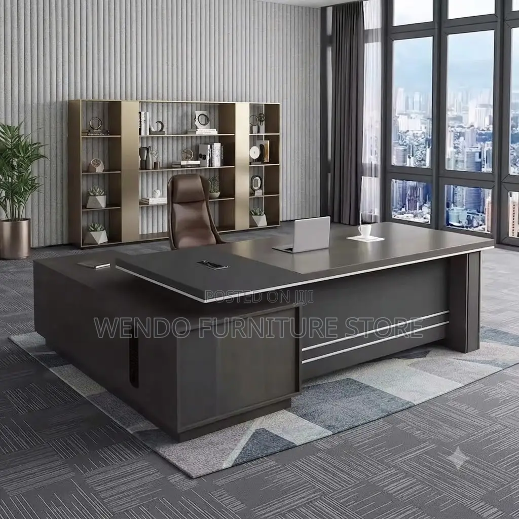 Office Desk; 180cm Executive L Figure Office Desk