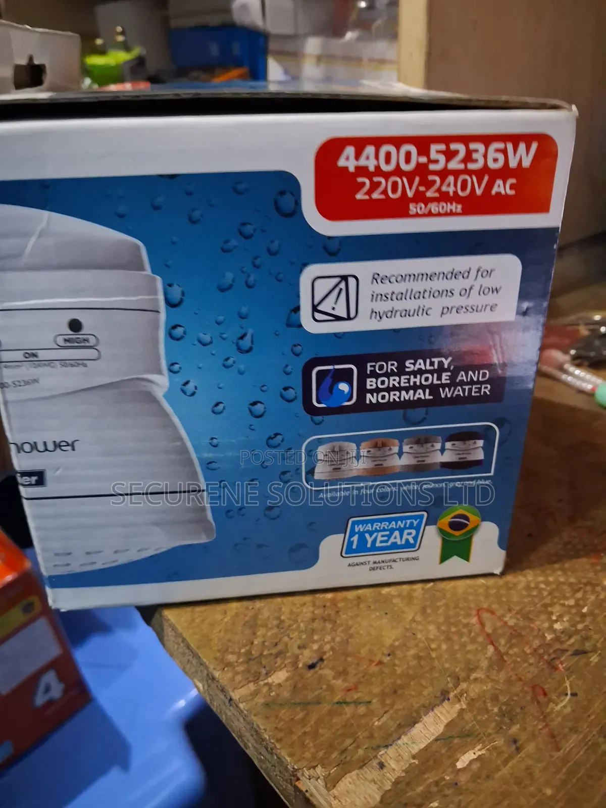 Liniershower Electric Instant Shower Head,4400-5236w.
