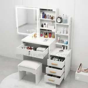 Dressers; Dressing Room White Classical Table Set
