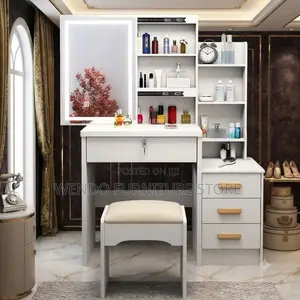Dressers; Dressing Room White Classical Table Set