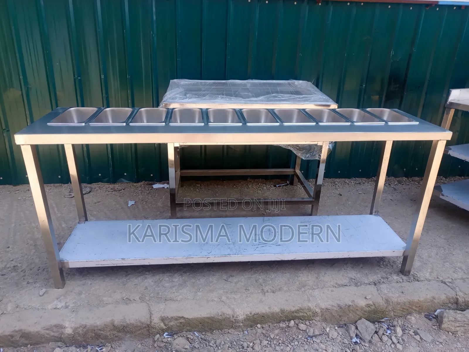 Stainless Steel Serving Table