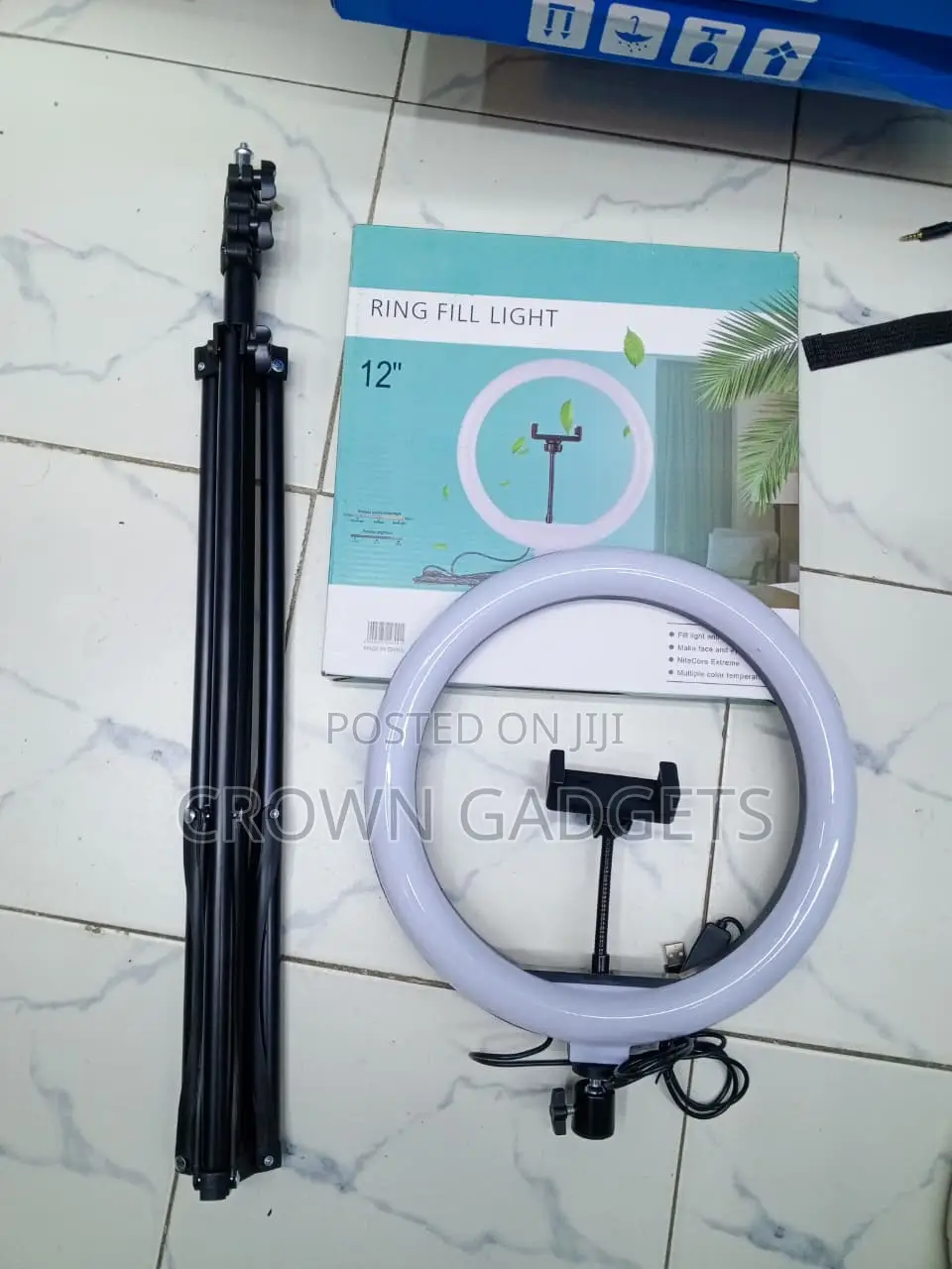 12 Inch LED Ring Light With Tripod Stand Phone Holder