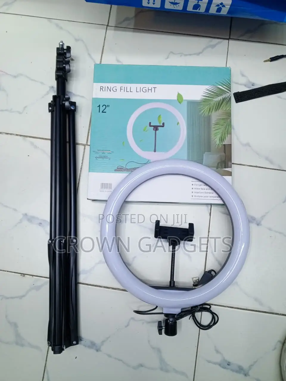 12" LED Ring Light Kit for TikTok YouTube Live Streaming