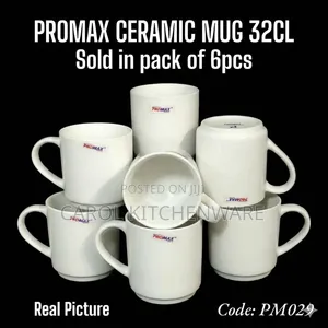 32 Cl Ceramic Mug /6 PC Ceramic Cups