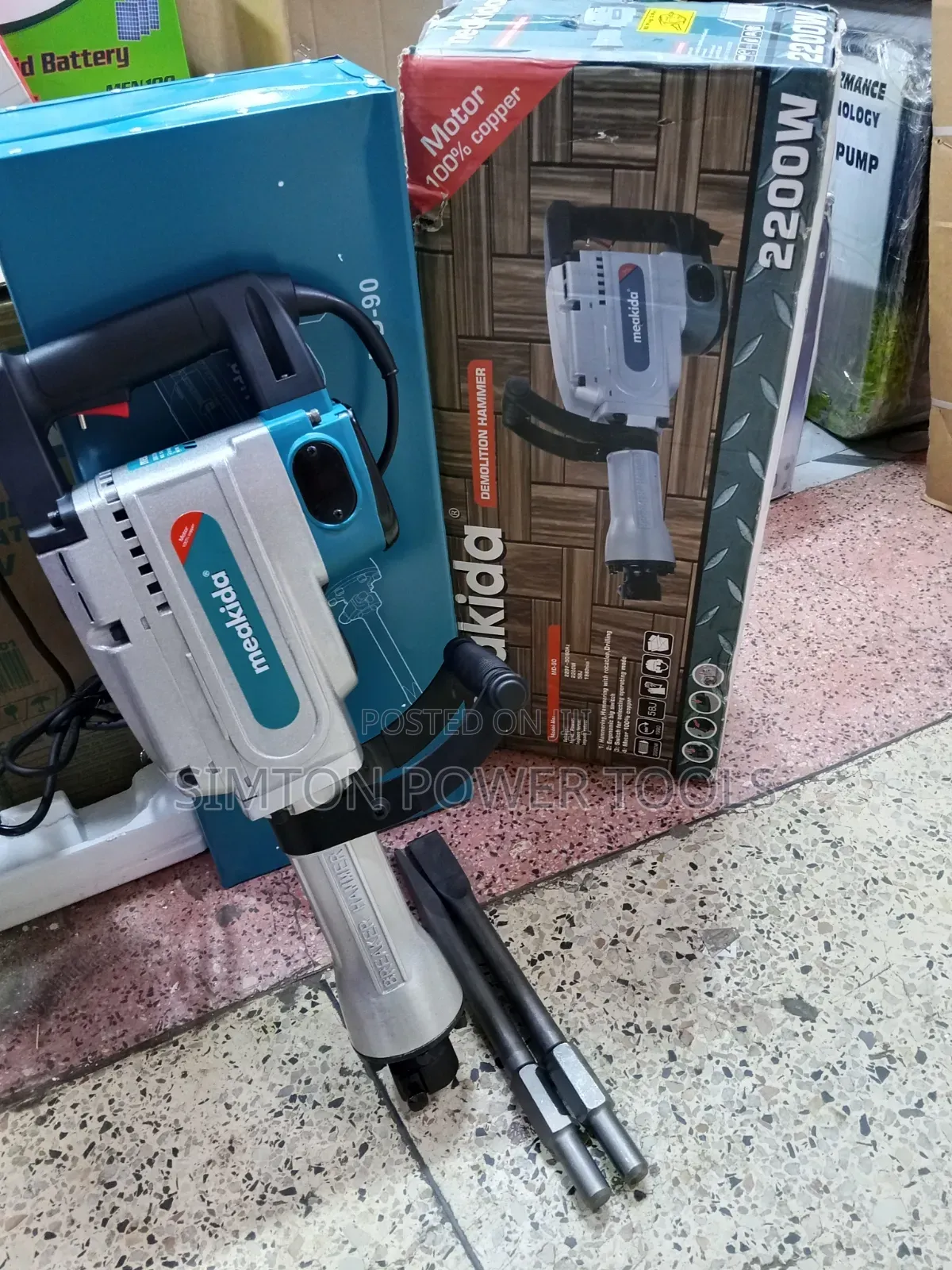 Heavy Duty Meakida 2200W Electric Demolition Hammer