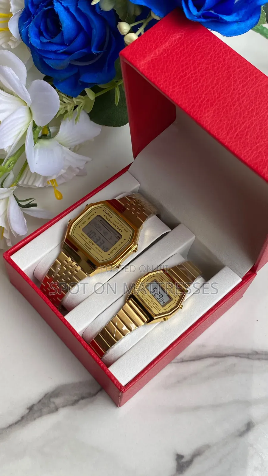 CASIO Digital Watch Couple Pair. Available in Bronze/Gold/Silver/Black