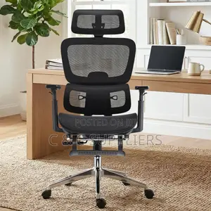 Executive Study Mesh Chair With Footrest
