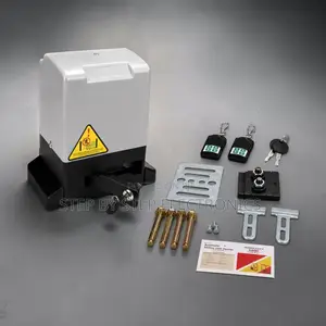 Electric Sliding Gate Opener Kit With Durable Motor and Remotes