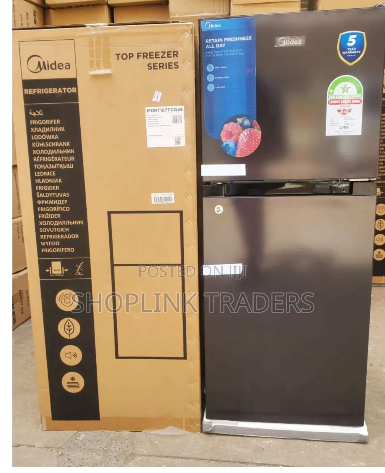 Midea 187 Litres Double Door Refrigerator Fridge