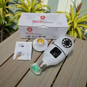 Budget Prices Remote Viewing PTZ Rotating Dual Lens Wifi Bulb Cameras