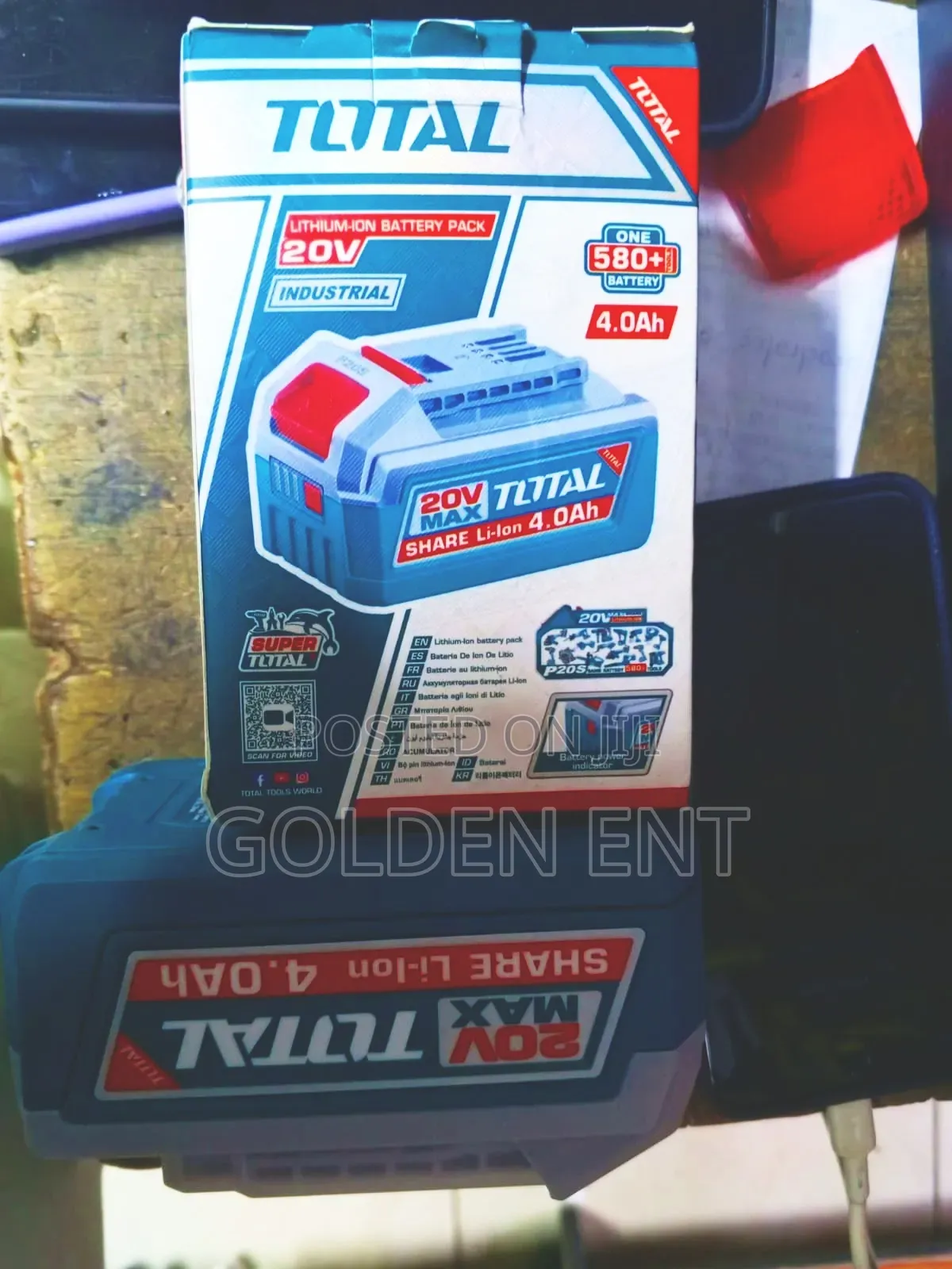 Total Battery Pack/ 4.0ah Battery Pack