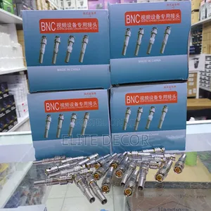 100pcs Solderless BNC Connectors for CCTV Cameras Coaxial Cable