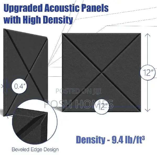 Black Quality Sound Proof Panels