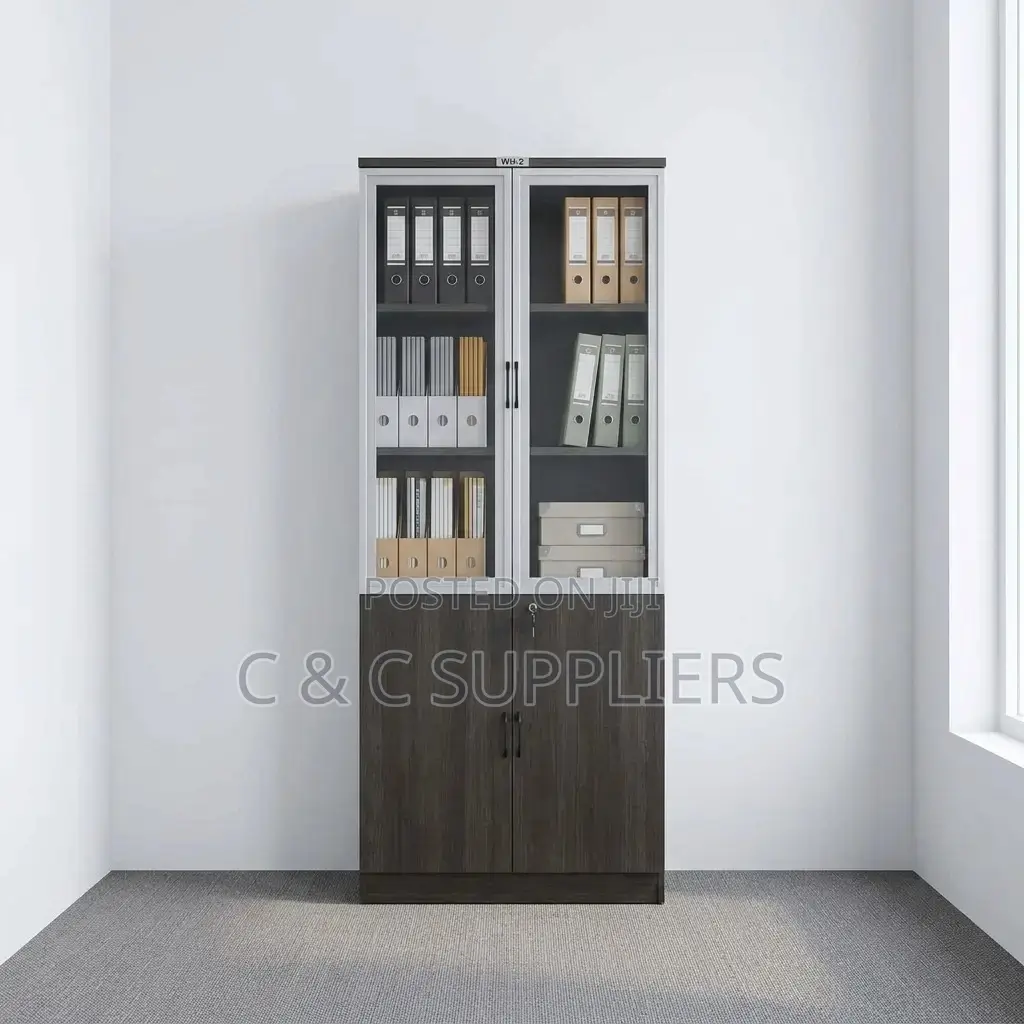 Lockable Wooden File Cabinet.