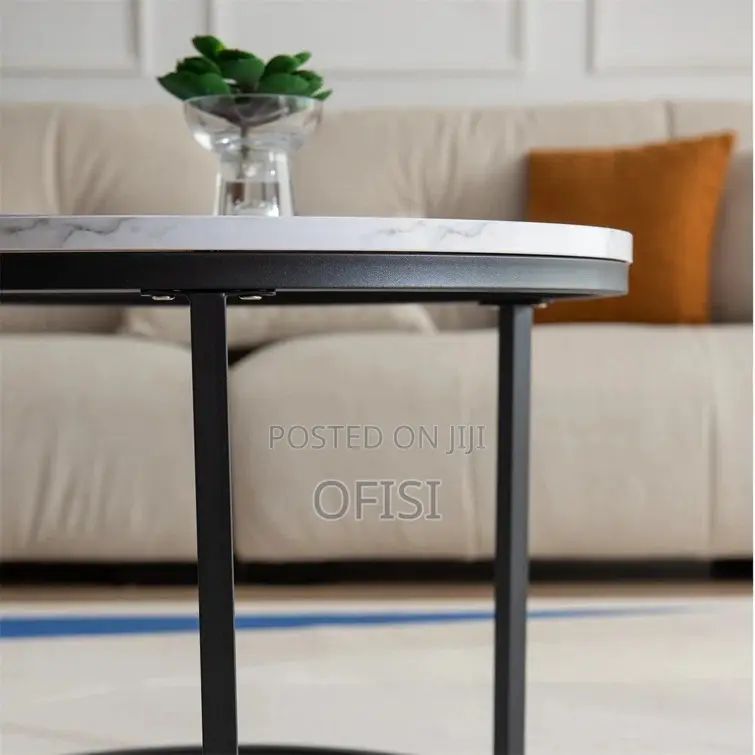 Coffee Table; 2-in 1 Nest Marble Office Coffee Table