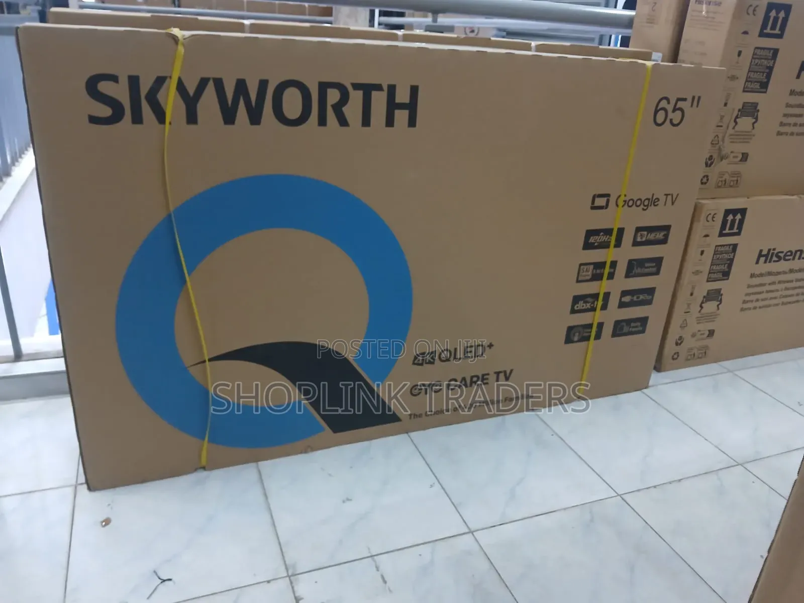 Skyworth 65” Qled Frameless Ultra Hd Google TV, Bluetooth