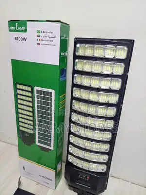 JSOTLAMP 5000W Solar LED Street Light With Solar Panel Remote