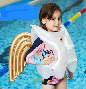 Inflatable Kuromi-Themed Swim Vest for Children,
