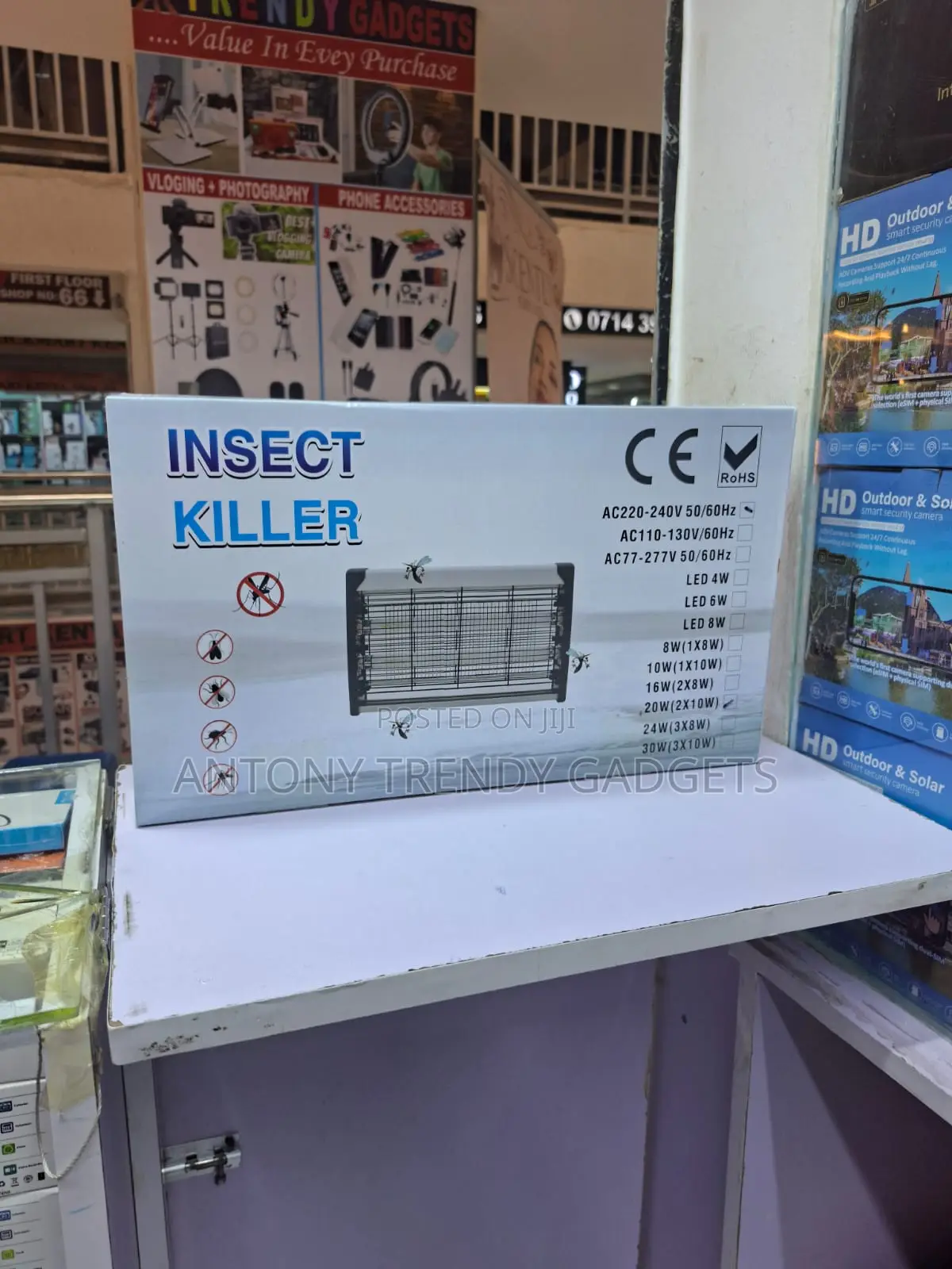 Electric UV Bug Zapper for Mosquitoes Flies Flying Insects