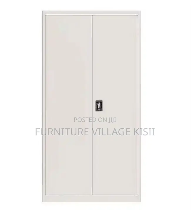 Office Cabinet; 2 Door Metallic Office Cabinet With Adjustable Shelves