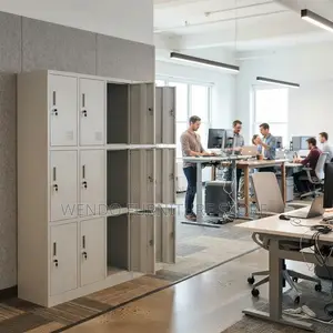 Office Cabinet; 15 Lockable Drawers Gyms Office Storage Cabinet