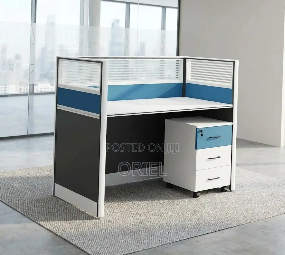 Office Workstation : 1-Way Modern Workstation