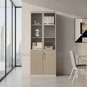 Office Cabinet; Two Doors Wooden Files Docs Cabinet