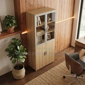 Office Cabinet; Two Doors Wooden Files Docs Cabinet