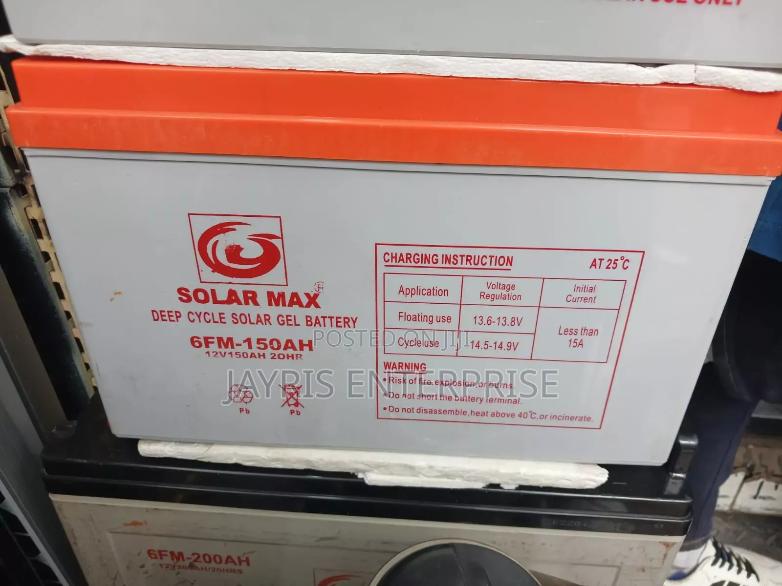 Solar Max 6fm-50ah Battery