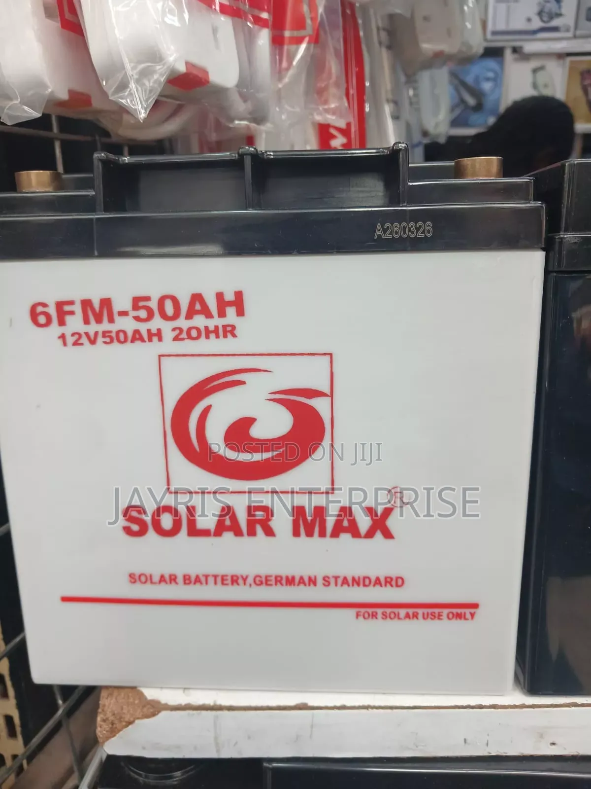 Solar Max 6fm-50ah Battery
