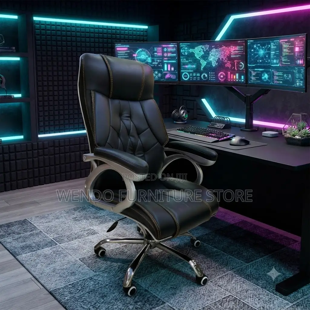 Office Chairs; Leather High Back Bosses Modern Chairs