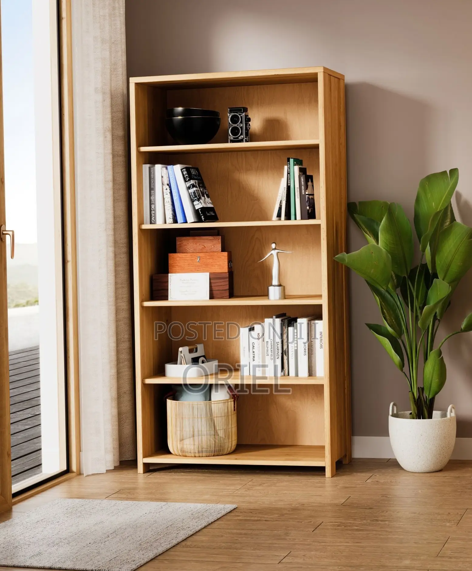 Office Cabinet : Open Office Wooden Storage BookShelf
