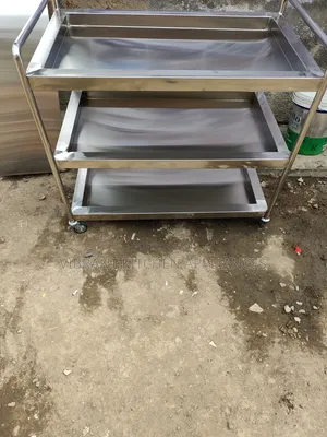 Commercial 3-Shelf Service Cart