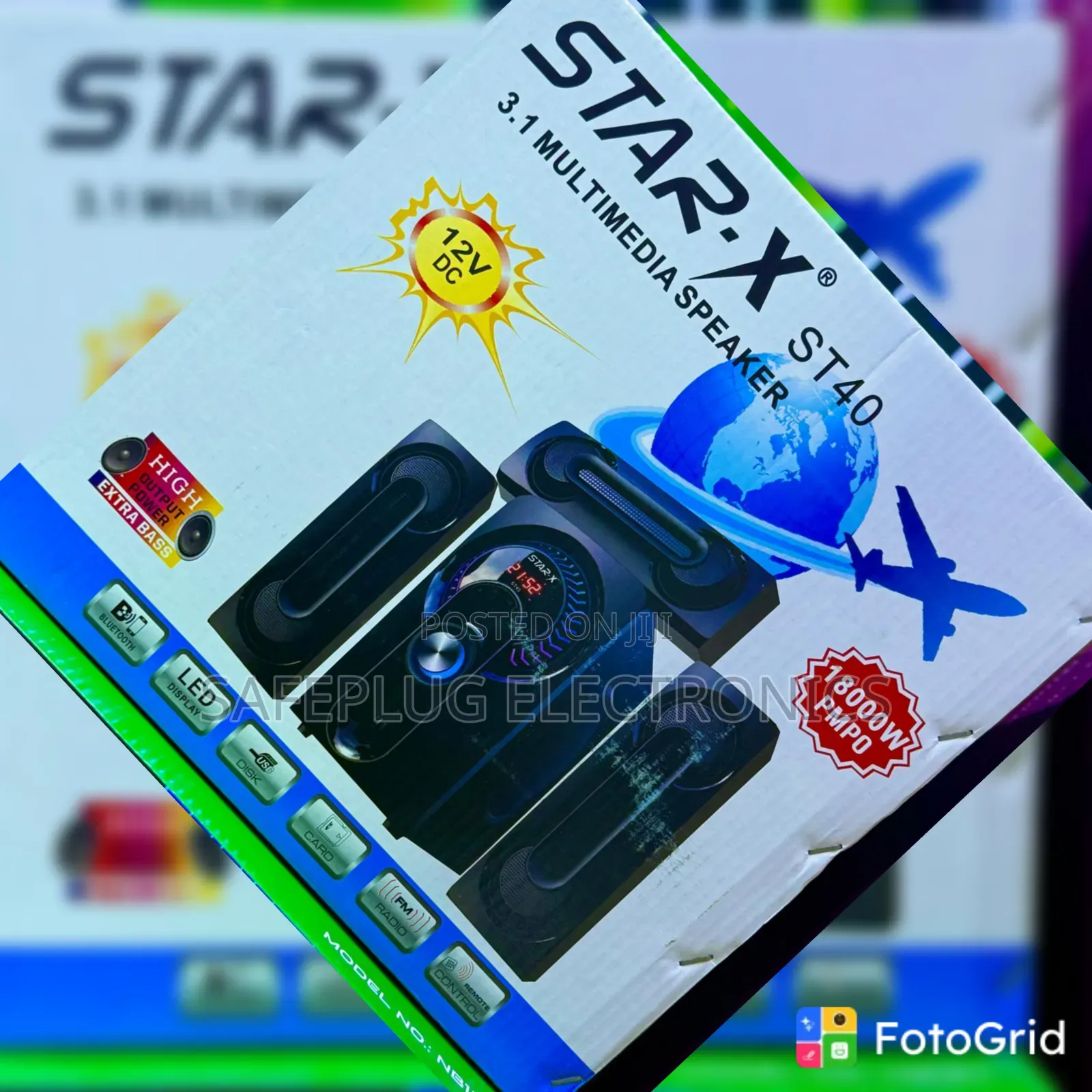 Star-X ST40 3.1 Speaker System_ Bluetooth Subwoofer With Remote