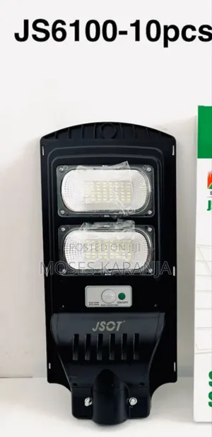 JSOT 100W Solar Street Light With Remote Control & Motion Sensor