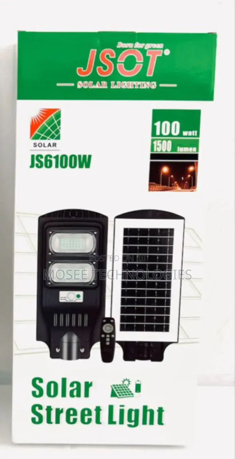200W Solar Powered Street Light With Remote & Auto Night Sensor