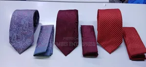 Prints Colors Tie With a Matching Pocket Square at 700