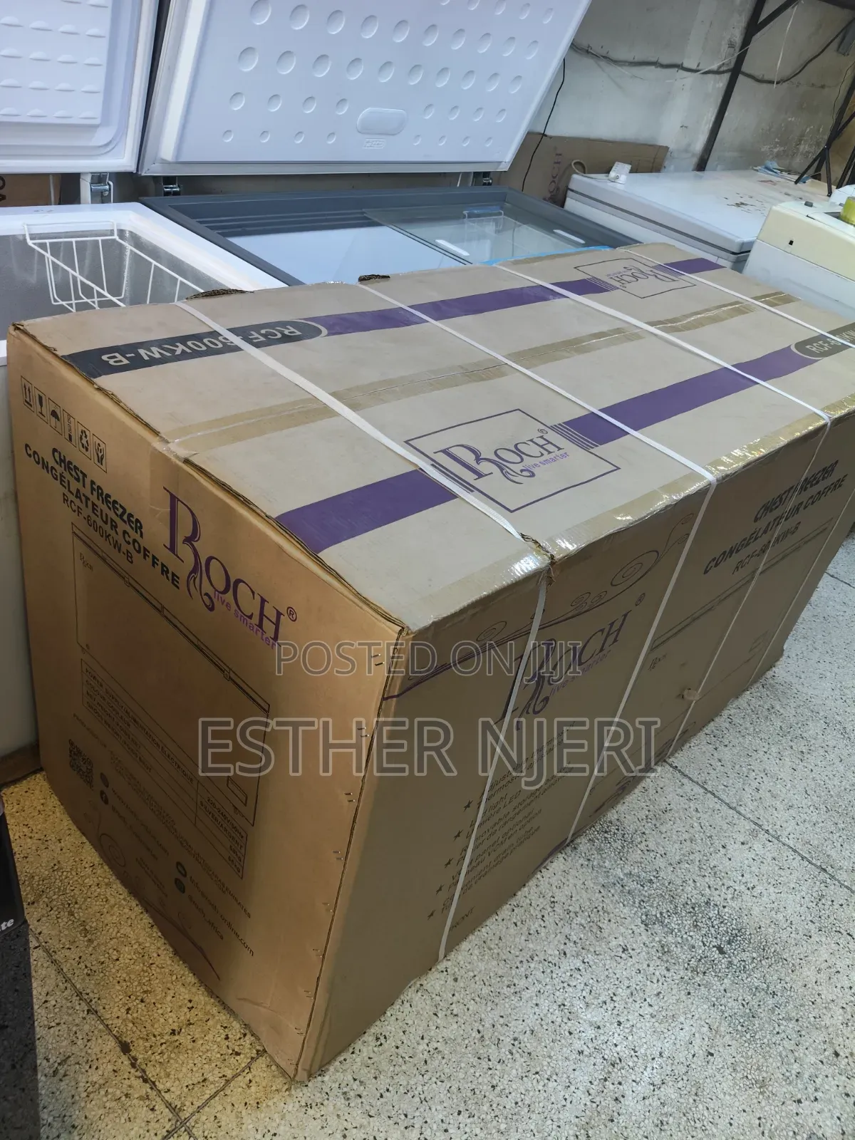 Roch 650 Litres Brand New Double Door Freezer