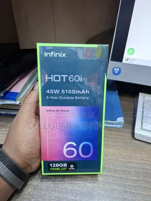 New Infinix Hot 60i 128 GB Black