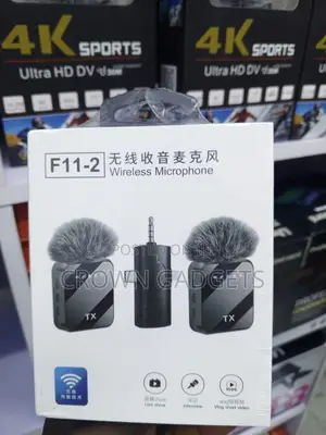 F11-2 Dual Clip-on Mic 20M Range for Vlogging Podcasts