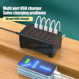 USB Charging Station, 150W 30 Port USB Charger PWM Chip, 100 to 240V