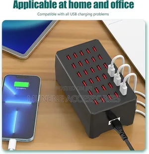 USB Charging Station, 150W 30 Port USB Charger PWM Chip, 100 to 240V