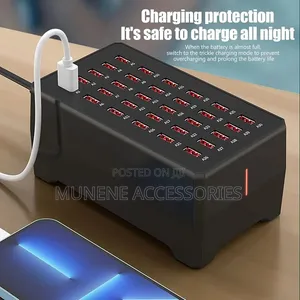 USB Charging Station, 150W 30 Port USB Charger PWM Chip, 100 to 240V