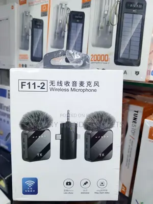 F11-2 Clip-on Wireless Mic for YouTube, TikTok Podcasts