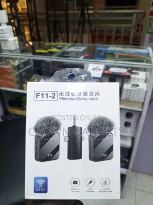 F11-2 Dual Wireless Clip-on Microphone for Video Recording