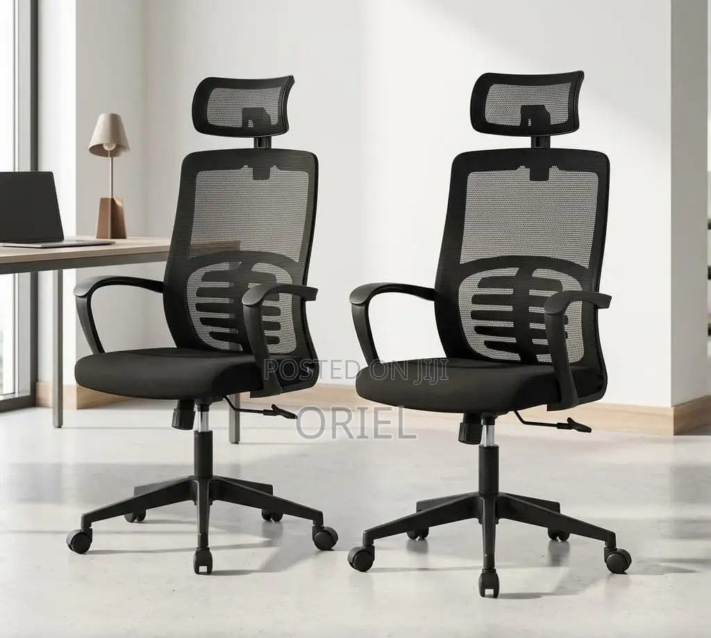 Office Chair : Black Mesh Ergonomic Chair