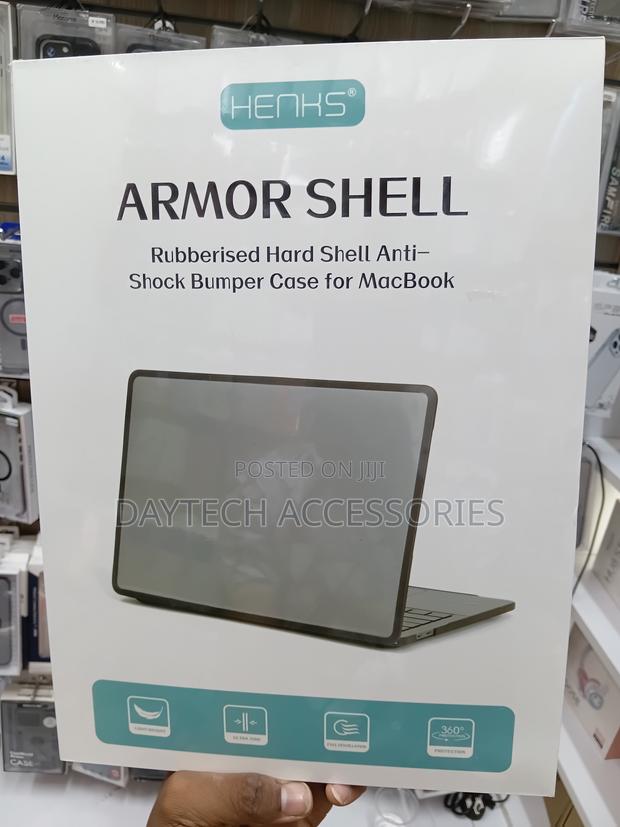 Henks Brand Armor Hard Shell Anti-Shock Bumper Case for MacBook. - main view