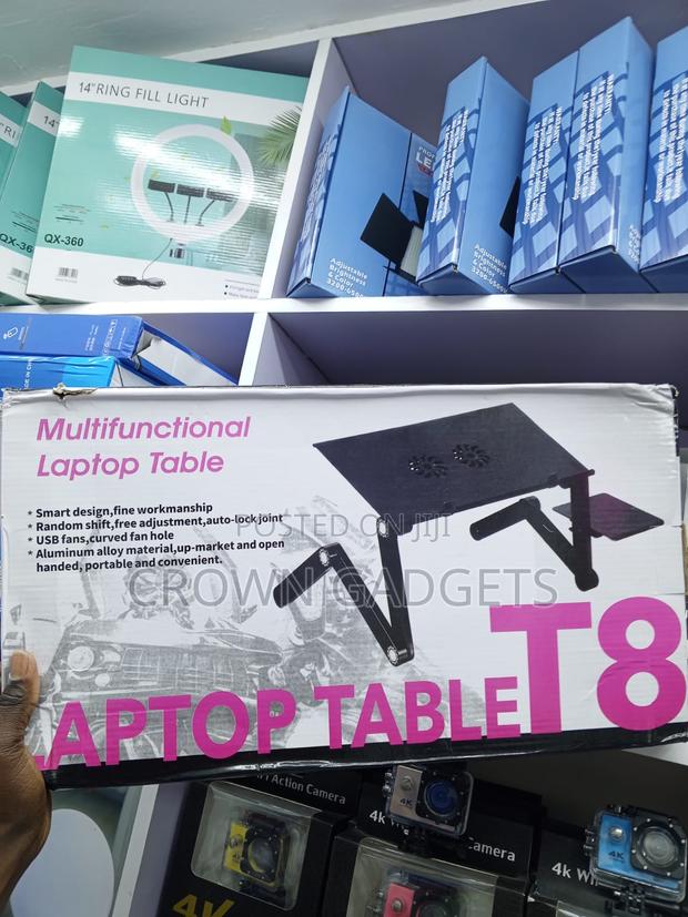T8 Multifunctional Laptop Table With USB Cooling Fans