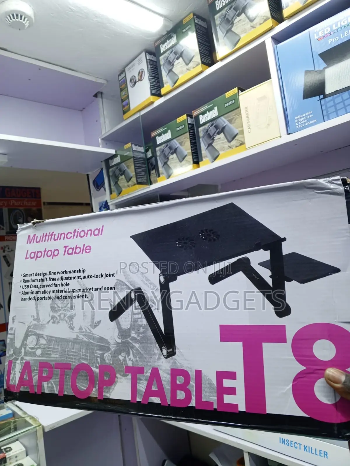 T8 Multifunctional Laptop Table With USB Cooling Fans
